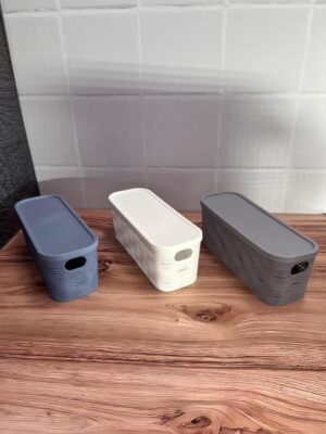 Organizador Plastico Con Tapa Rectangular 264X10X95Cm