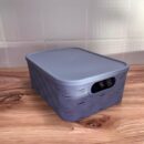 Organizador Plastico Con Tapa Cuadrado 28X21X10Cm