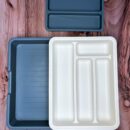 Organizador De Cubiertos Fino Accesorio Movible 32X24X6Cm