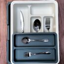 Organizador De Cubiertos Fino Accesorio Movible 32X24X6Cm