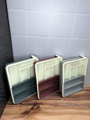 Organizador De Cubiertos Fino Accesorio Movible 32X24X6Cm