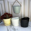 Florero Metalico Pared 18X14X8Cm