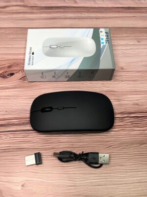 Mouse delgado inalámbrico y recargable