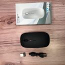 Mouse delgado inalámbrico y recargable