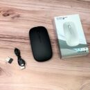 Mouse delgado inalámbrico y recargable