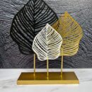 Decoracion 3 Hojas Metal 215X8X315Cm
