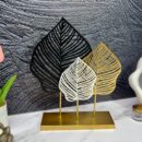 Decoracion 3 Hojas Metal 215X8X315Cm