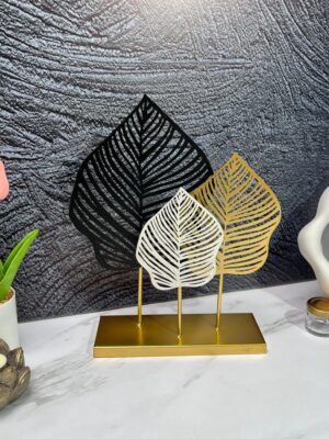 Decoracion 3 Hojas Metal 215X8X315Cm