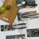 Triturador De Ajos Y Frutos Secos Inoxidable Metal 24Cm