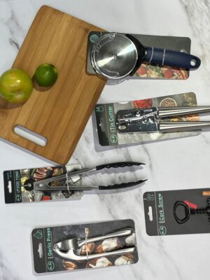 Triturador De Ajos Y Frutos Secos Inoxidable Metal 24Cm