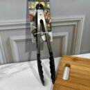 Pinzas Inoxidables Con Silicona Fina Metal/Silicona 26X4Cm