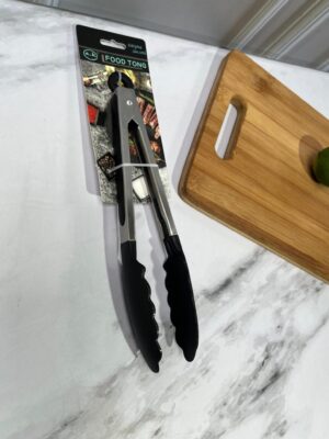 Pinzas Inoxidables Con Silicona Fina Metal/Silicona 26X4Cm