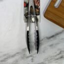 Pinzas Inoxidables Con Silicona Fina Metal/Silicona 26X4Cm