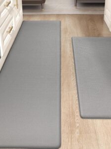 Set de 2 tapetes acolchados de PVC: Duraderos, antideslizantes y fáciles de limpiar. Perfectos para la cocina o cualquier espacio.