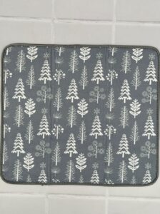 Tapete escurridor absorbente de cocina acolchado