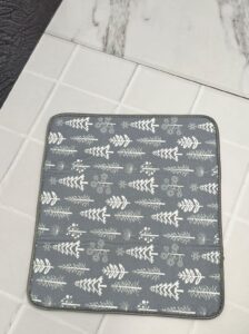 Tapete escurridor absorbente de cocina acolchado