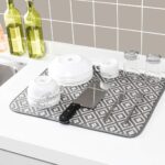 Tapete escurridor absorbente de cocina acolchado