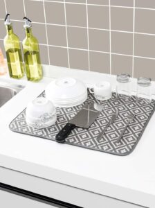 Tapete escurridor absorbente de cocina acolchado