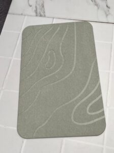 Tapete de piedra diatomita, antihongos y secado rápido