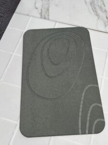 Tapete de piedra diatomita, antihongos y secado rápido