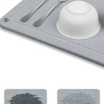 Tapete diatomita secado de piedra para encimera de cocina