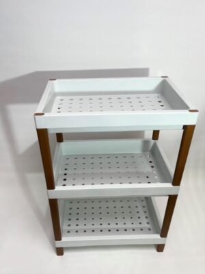 Organizador 3 Pisos Perforado Rectangular Plastico 40X27X61.5Cm