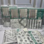 Cortina Para Baño en PEVA Diseños plateados