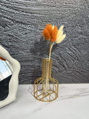 Decoracion Florero Metal/Vidrio 155X95Cm