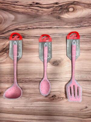 Cucharones Siliconada Individual Rosa