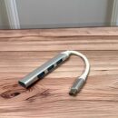 Adaptador Tipo C con 3 puestos USB