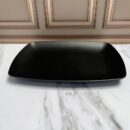 Bandeja Melanina Negra Caoba Rectangular