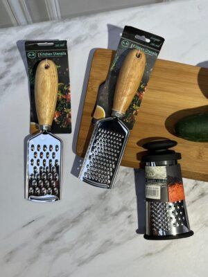 Rayador Huecos Pequeño Mango Madera Metal/Madera 24X6Cm