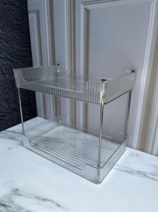 Organizador encimero 2 pisos Plástico
