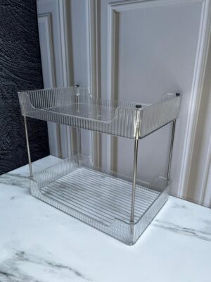 Organizador encimero 2 pisos Plástico