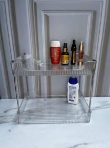 Organizador encimero 2 pisos Plástico