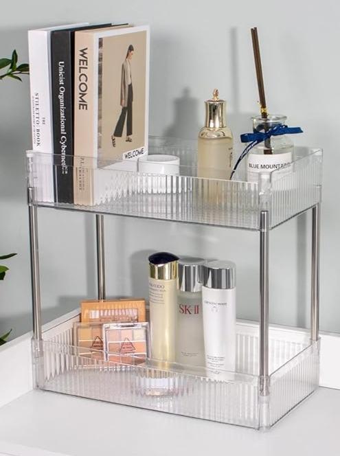 Organizador encimero 2 pisos Plástico