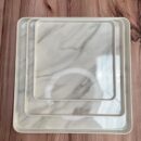 Set X3 unidades Bandejas Cuadradas Melamina