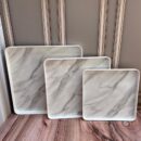 Set X3 unidades Bandejas Cuadradas Melamina