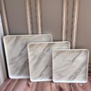 Set X3 unidades Bandejas Cuadradas Melamina