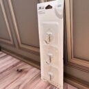 Ganchos Adhesivos Cuadrados transparentes x 3 UNDS