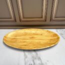 Bandeja Melanina Aspecto A Madera Ovalada