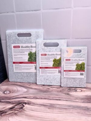 Tabla De Picar Gris Granito Fina Mediana 19X29X07Cm