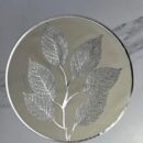 Individuales Oro Rosa Plata Hojas Pvc 38Cm