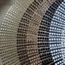 Individuales Oro Rosa Plata Hojas Pvc 38Cm