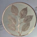 Individuales Oro Rosa Plata Hojas Pvc 38Cm