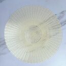 Individuales Oro Rosa Plata Hojas Pvc 38Cm