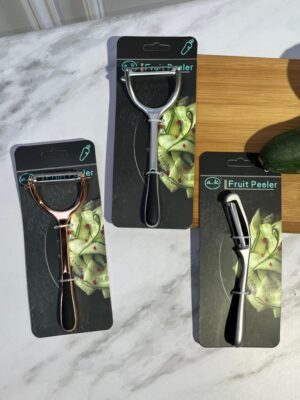 Pelador De Papas Oro Rosa Fino Metal 17X65Cm