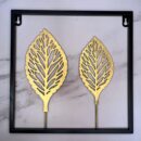 Decoracion Metalica Cuadrada 30X30X09Cm