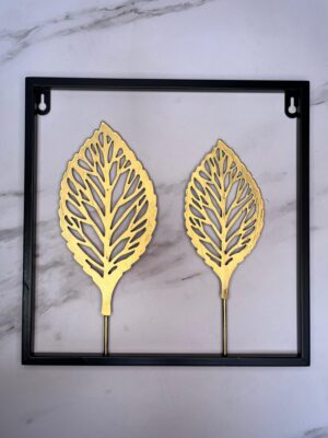 Decoracion Metalica Cuadrada 30X30X09Cm