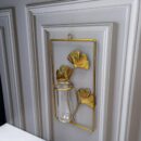 Decoracion Metalica Inoxidable florero de pared rectangular  30X155Cm